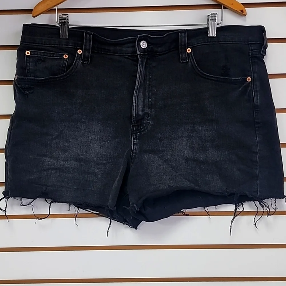 GAP High Rise Blk Jean Shorts